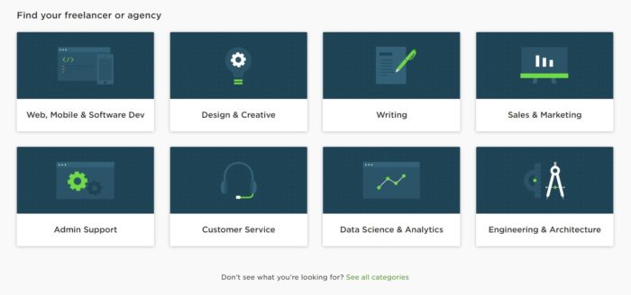 Upwork Categories