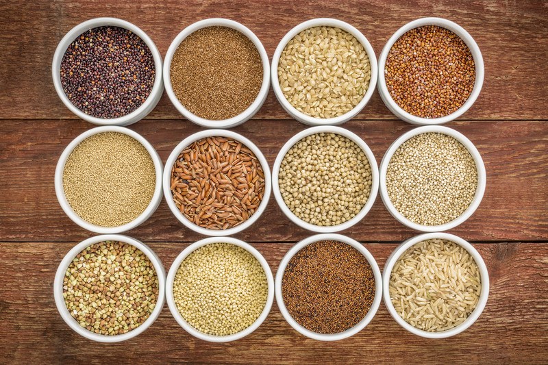 A selection of 12 grains and grain alternatives