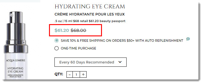 Hydrating Eye Cream from Bellame