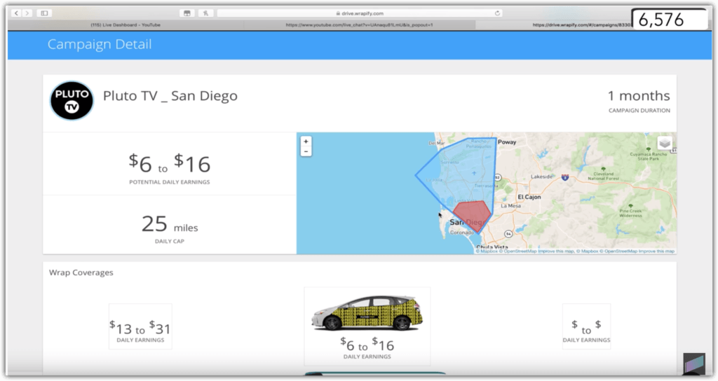 how much does wrapify pay per mile