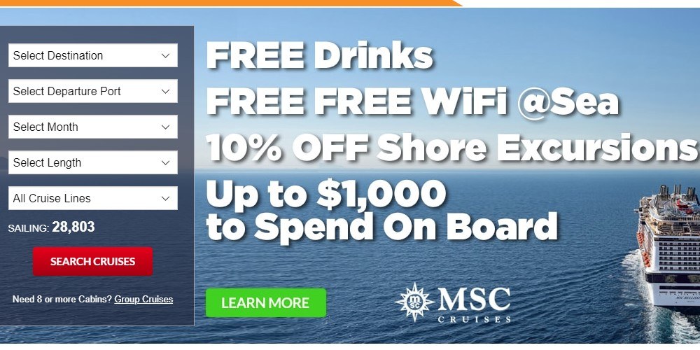 cruise direct home page