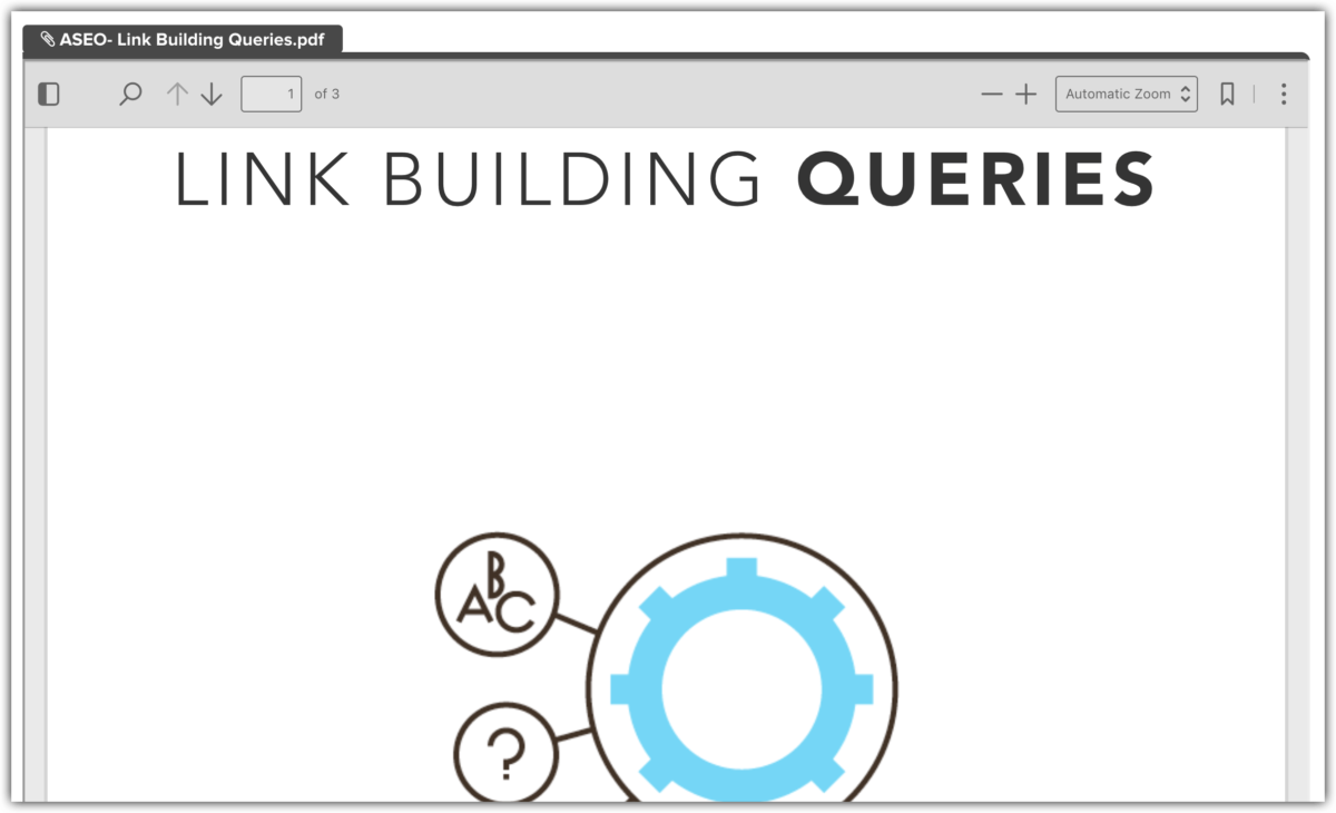 link building queries PDF screenshot