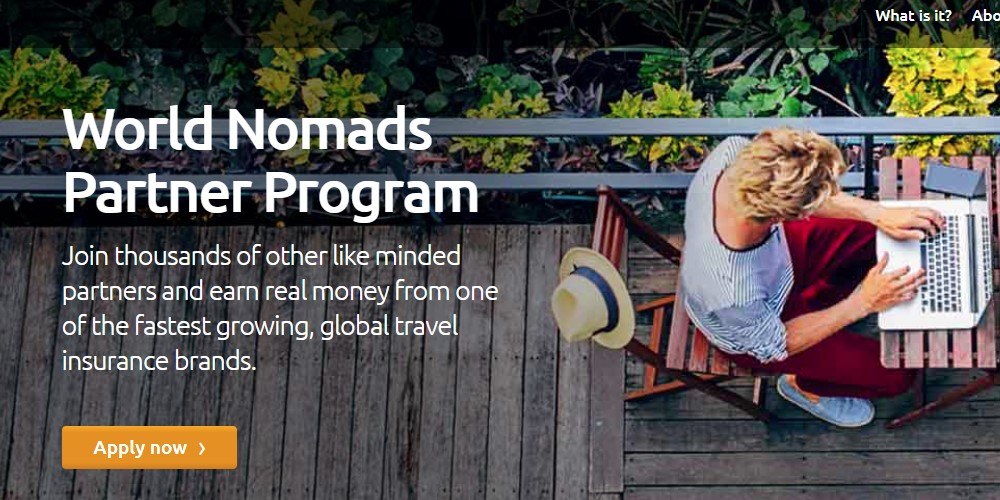 world nomads affiliate sign up page