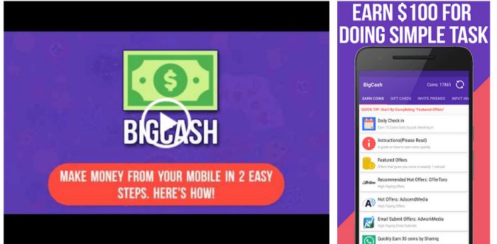 Big Cash Website Screenshots