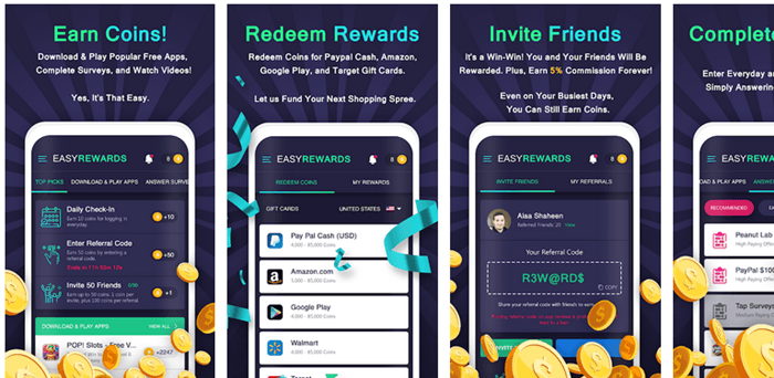 Easy Rewards Website Screenshot