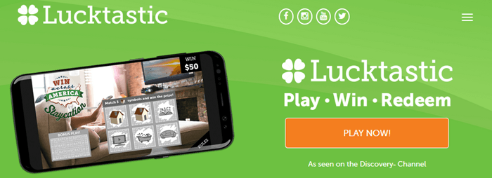 Lucktastic Website Screenshot