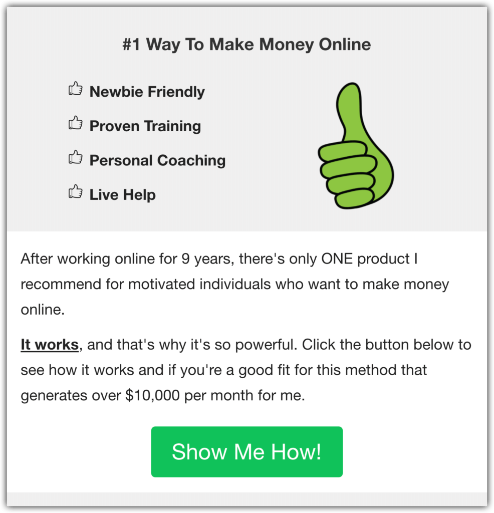 Number One Method of Earning Money Online