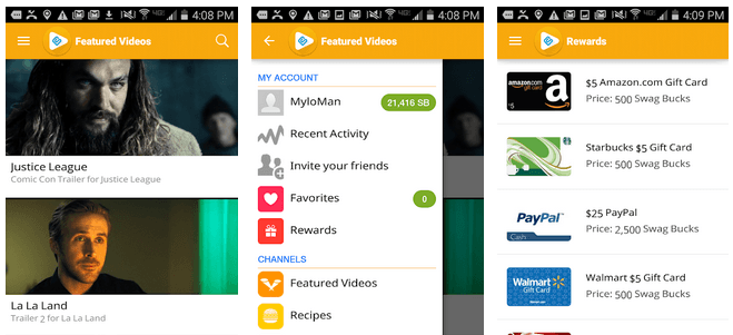 Swagbucks Watch Website Screenshot