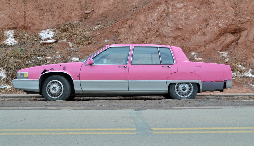 old pink mary kay cadillac