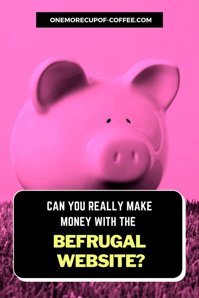 piggy bank in pink background with text overlay "Can You Really Make Money With The BeFrugal Website"