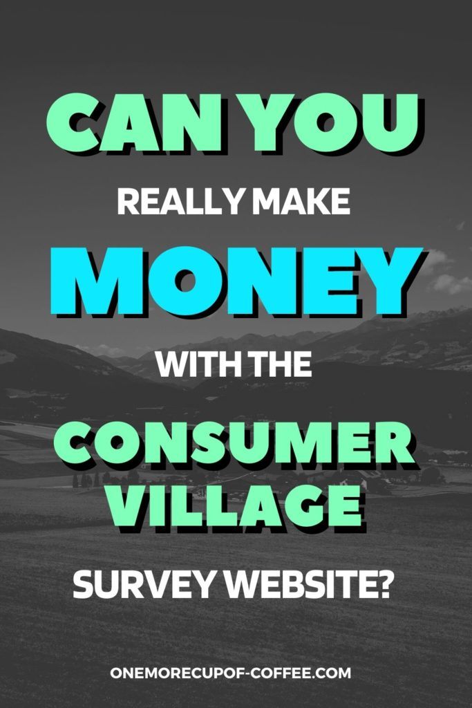 Can You Really Make Money With The Consumer Village Survey Website?