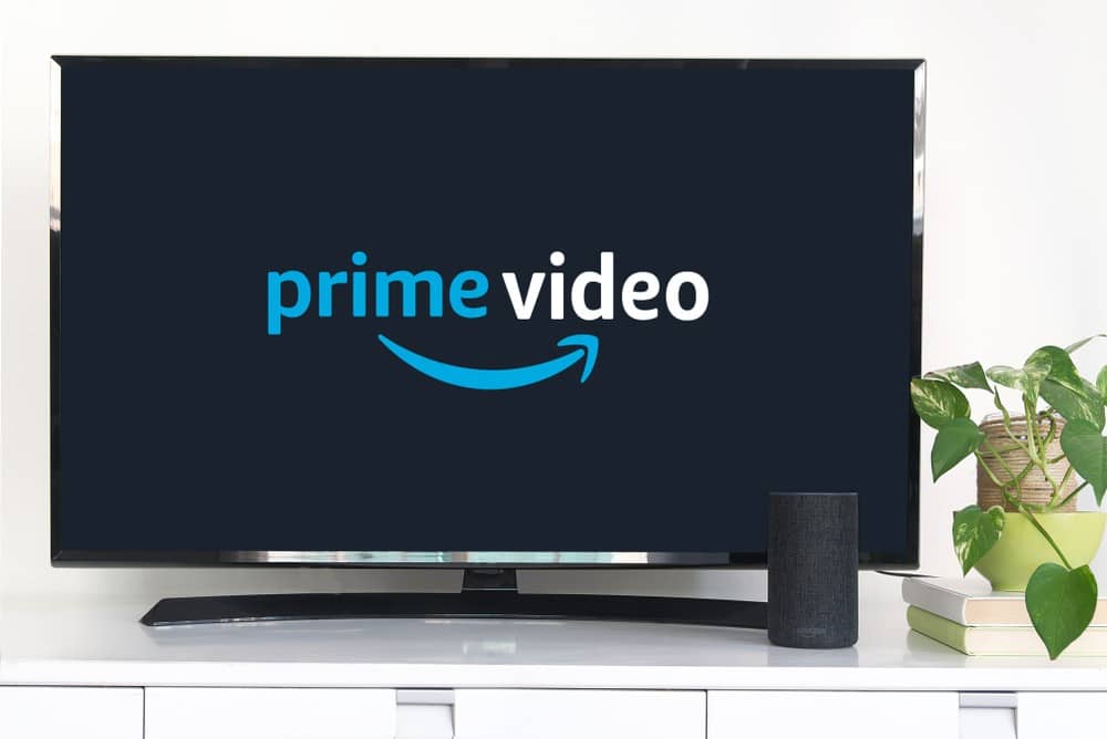 amazon prime video on smart tv with amazon alexa speaker