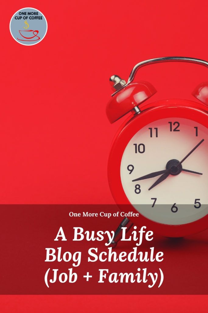 red clock to represent a busy life schedule and blogging as a side income