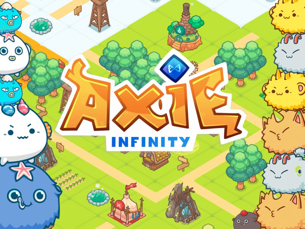 Axie Infinity game home page screenshot