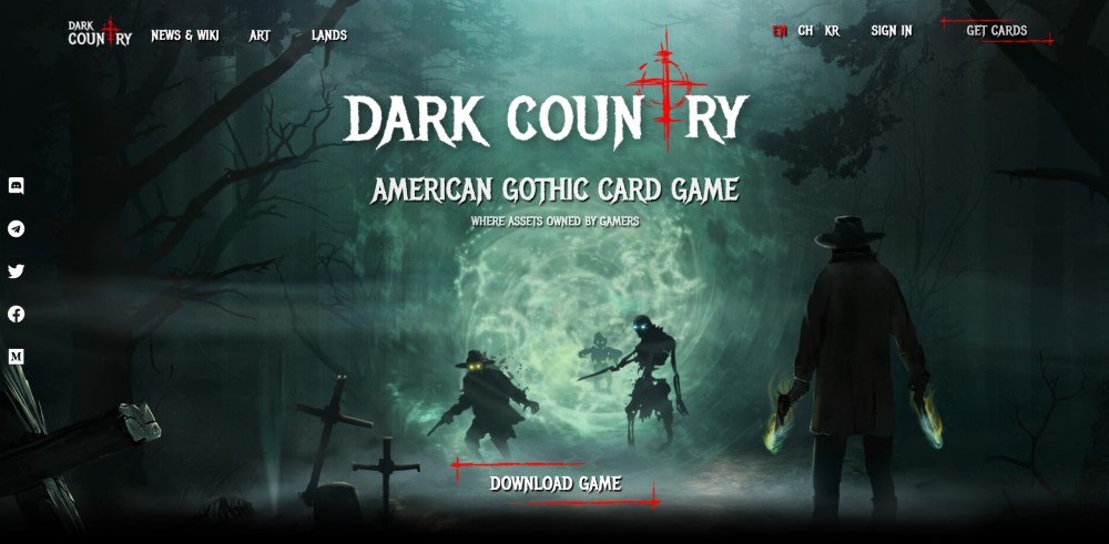 Basic information behind the Dark Country NFT trading card game