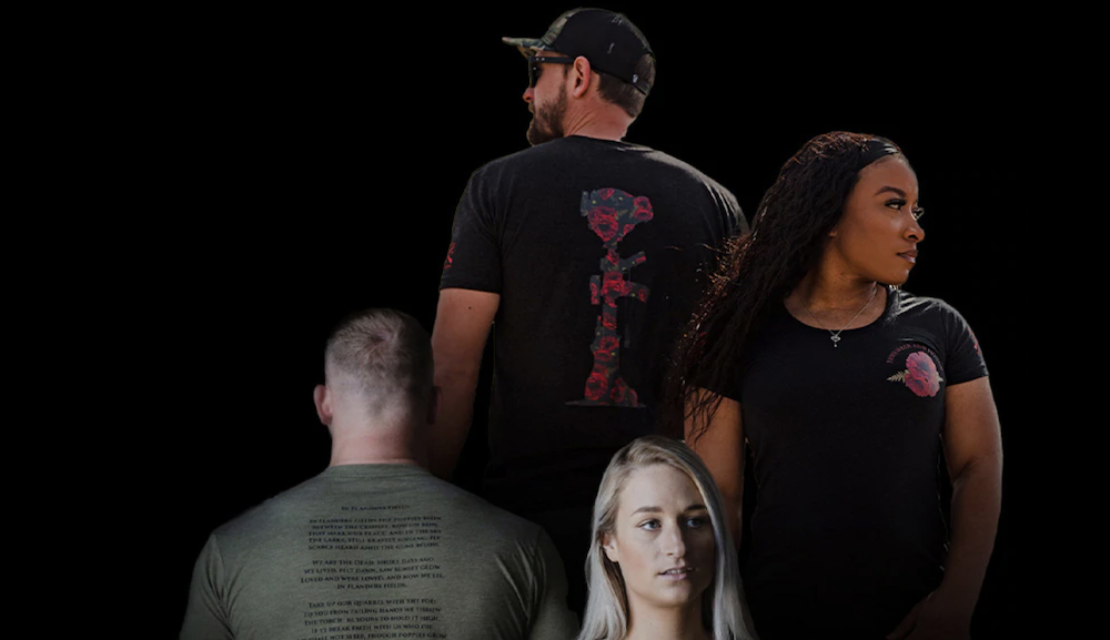 Four people wear Grunt Style t-shirts.