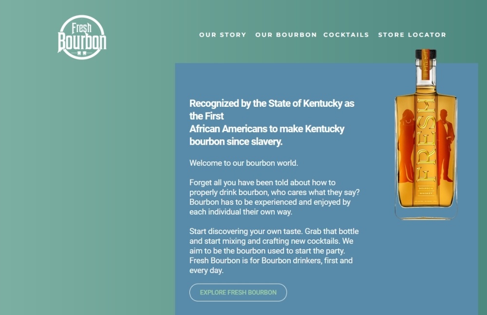 Fresh Bourbon homepage