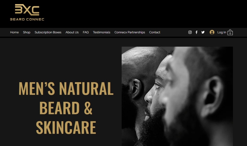 Beard ConnecX homepage screenshot