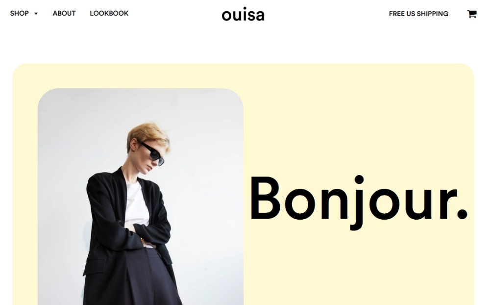 Ouisa homepage screenshot