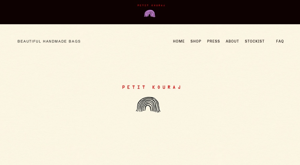 Petit Kouraj homepage screenshot